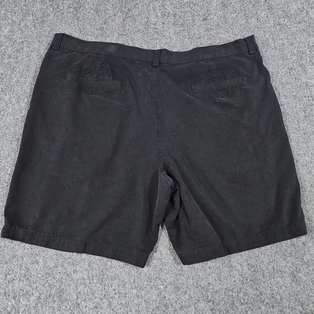 Tommy Bahama Shorts Size 42‎ Black Silk Vacation Resortwear Travel Island